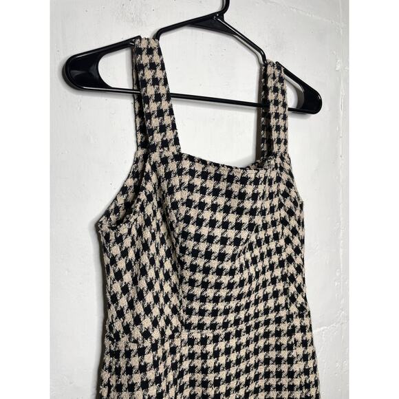NEW Boutique Brand KORI Houndstooth Mini Dress Size Medium Sleeveless - Picture 2 of 9